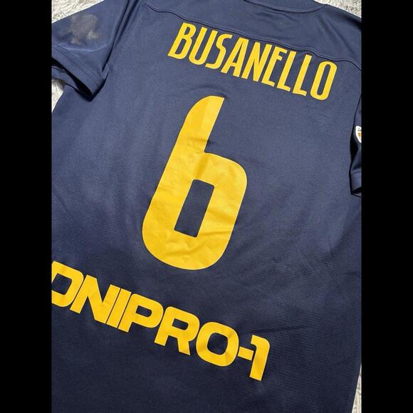 DNIPRO-1 2022/23 Match Worn JERSEY #6 BUSANELLO Ukraine CONFERENCE LEAGUE Nike - Picture 8 of 8